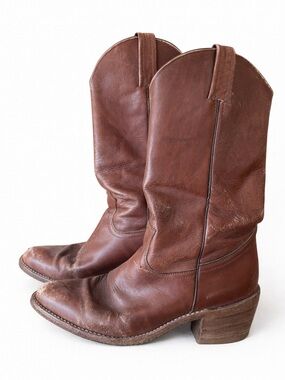 Men’s Vintage Frye 2309 Made in USA Western Cowboy Boots Distressed Size 10